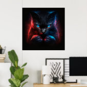 Poster Black Cat (Heimbüro)