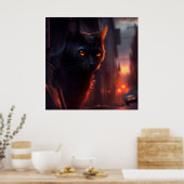 Poster Black Cat (Küche)