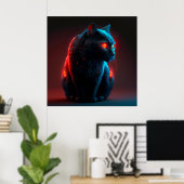 Poster Black Cat (Heimbüro)