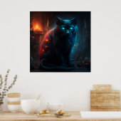 Poster Black Cat (Küche)