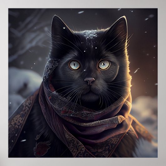 Poster Black Cat (Vorne)