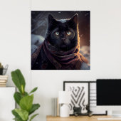 Poster Black Cat (Heimbüro)