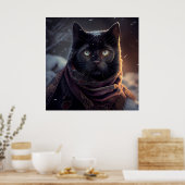 Poster Black Cat (Küche)