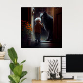 Poster Black Cat (Heimbüro)