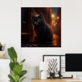Poster Black Cat (Heimbüro)