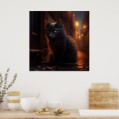Poster Black Cat (Küche)