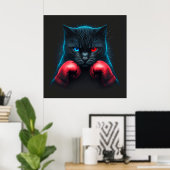 Poster Black Cat (Heimbüro)
