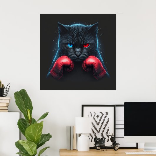 Poster Black Cat (Heimbüro)