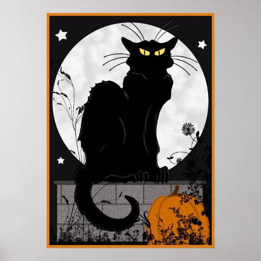 Poster "Black Cat" (Vorne)
