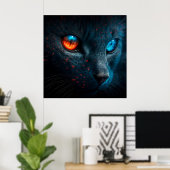 Poster Black Cat (Heimbüro)