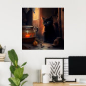 Poster Black Cat (Heimbüro)