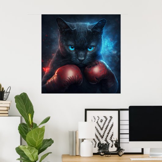 Poster Black Cat (Heimbüro)