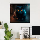 Poster Black Cat (Heimbüro)