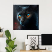 Poster Black Cat (Heimbüro)