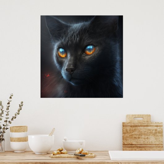 Poster Black Cat (Küche)