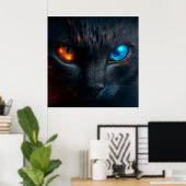 Poster Black Cat (Heimbüro)
