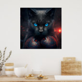 Poster Black Cat (Küche)