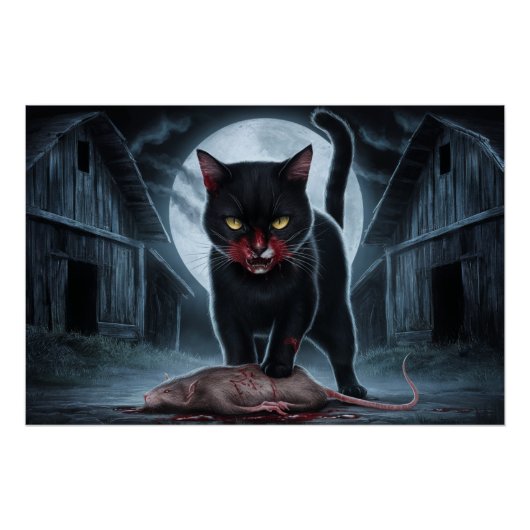 Poster Black Cat and Rat 05 (Vorderseite)