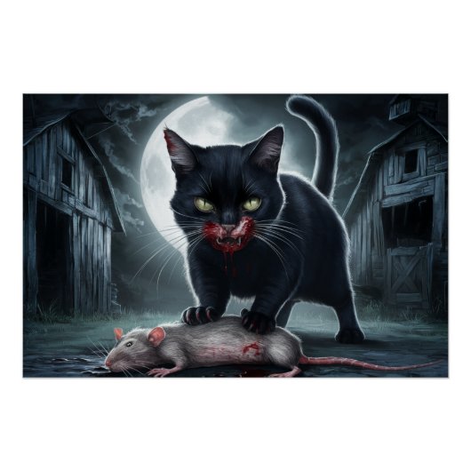 Poster Black Cat and Rat 07 (Vorderseite)