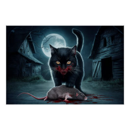 Poster Black Cat and Rat 09