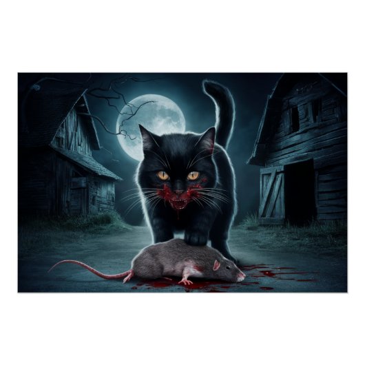 Poster Black Cat and Rat 09 (Vorderseite)