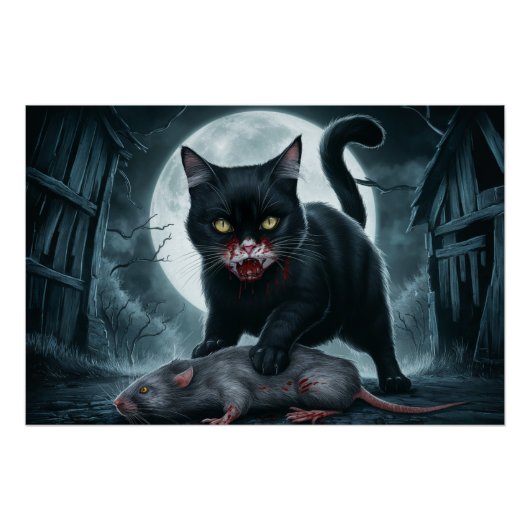 Poster Black Cat and Rat 10 (Vorderseite)