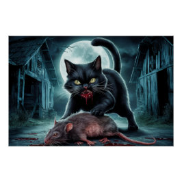 Poster Black Cat and Rat 11