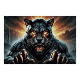 Poster Black Cat und Ratte 11 D