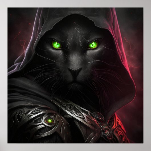 Poster Black Cat Warrior (Vorne)