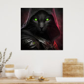 Poster Black Cat Warrior (Küche)
