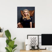 Poster - Blonde AI Generierte Frau Marilyn Look (Heimbüro)