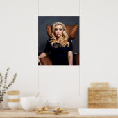 Poster - Blonde AI Generierte Frau Marilyn Look (Küche)