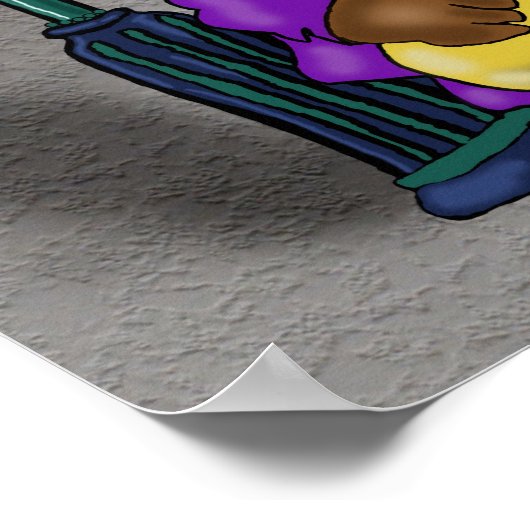 Poster "Blowin' on Bourbon" - von Kev Moore (Ecke)