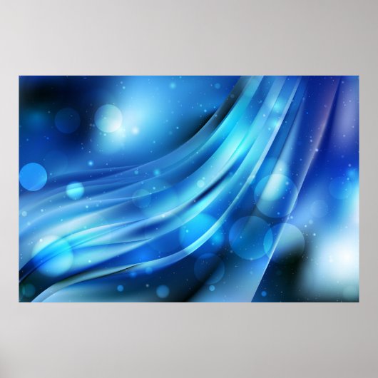 Poster-Blue Abstrakt Poster (Vorne)