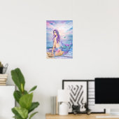 Poster Blue Mermaid (Heimbüro)