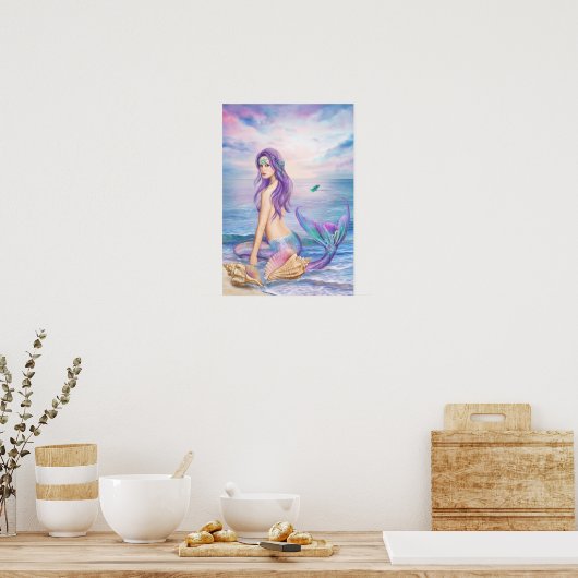Poster Blue Mermaid (Küche)