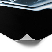 Poster- Blue Relax X-Ray Skeleton Bath Time Poster (Ecke)