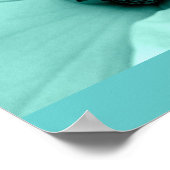 Poster-Blume-gestrichene Blume 4 Poster (Ecke)