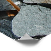 Poster "Blume in Rough" (Ecke)