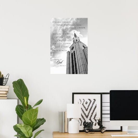 Poster - Boston Massachusetts LDS Temple (Heimbüro)