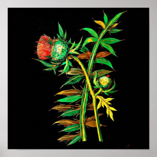 Poster-Botanische Kunst-Mary-Delany 6 Poster
