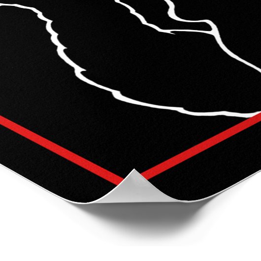 Poster "Bourbon St. Cat" (Ecke)