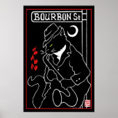 Poster "Bourbon St. Cat" (Vorne)