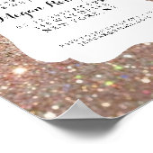 Poster - Brautparty Day Rose Gold (Ecke)