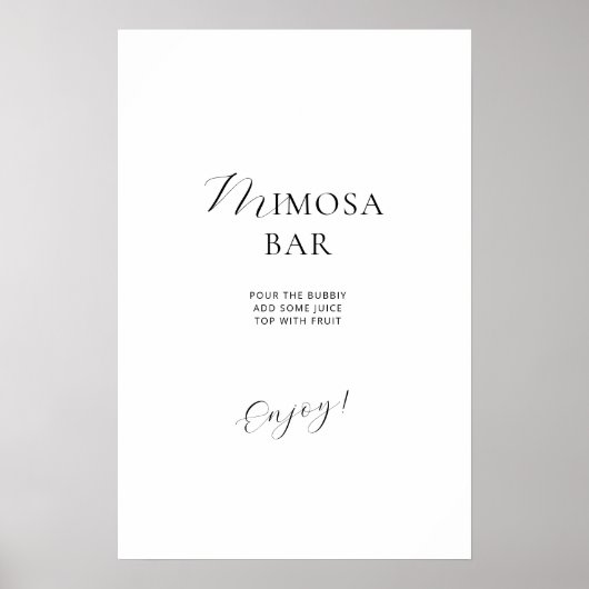 Poster Brautparty in einem eleganten Stil. (Vorne)