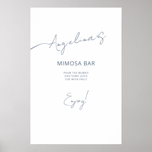 Poster Brautparty in einem eleganten Stil. (Vorne)