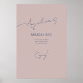 Poster Brautparty in einem eleganten Stil. (Vorne)