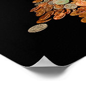 POSTER - BRECHEN DER BANK - PIGGY BANK BROKEN (Ecke)