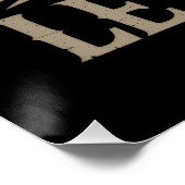 Poster brillant Rock Music (Ecke)