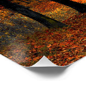 Poster brillante bosque otoñal (Ecke)